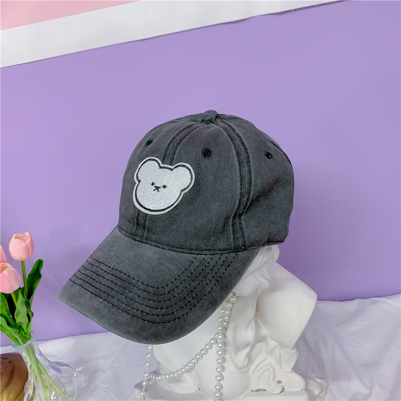 Bear embroidery baseball cap PL21093