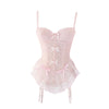 Pink lace bodysuit PL51110