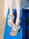 bow flat sandals  PL52433