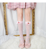 Japanese lace strawberry calf socks PL10145