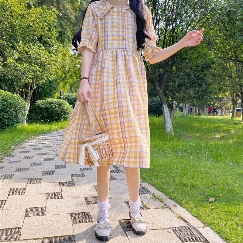 Lovely plaid dress PL51284