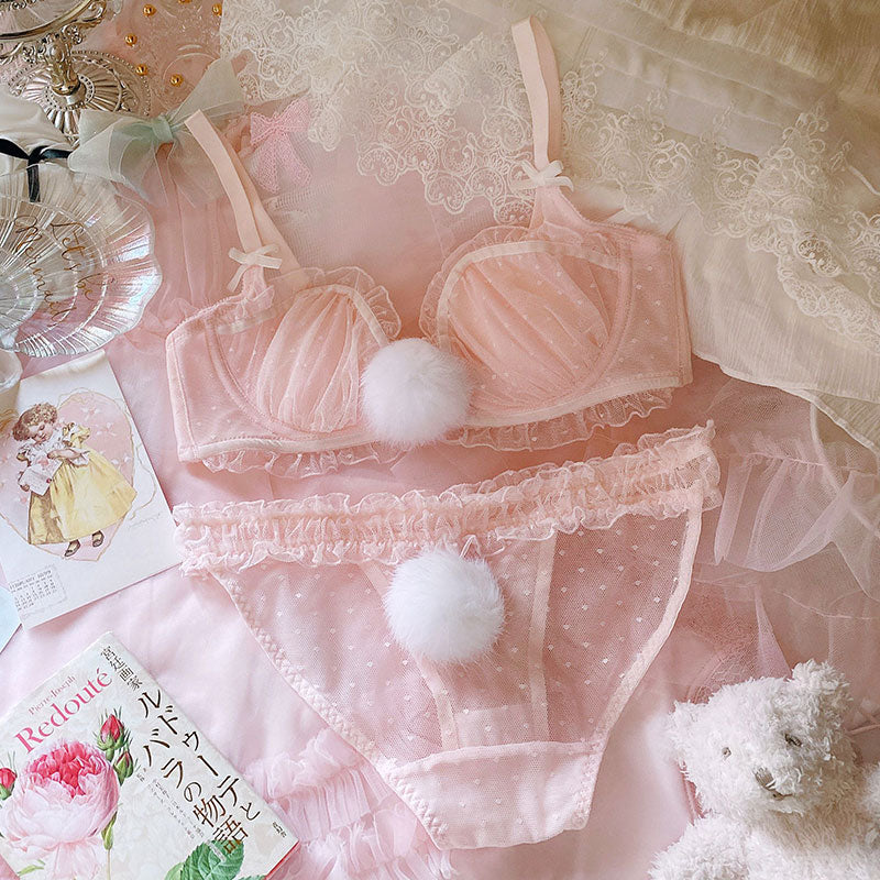 Cute pink plush underwear PL50929 – pastelloves