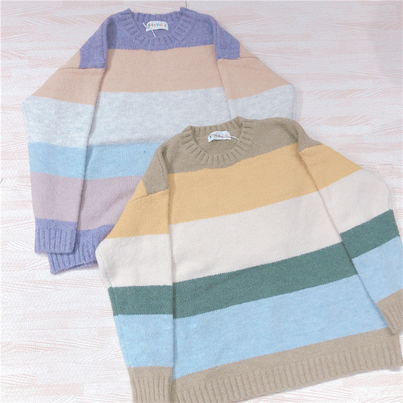 Pastelloves striped sweater PL21096