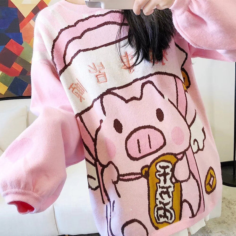 Cute piggy sweater  PL50820