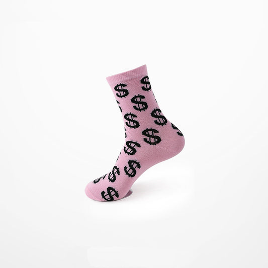 Hip hop （dollar） print socks(one pair) PL20890