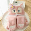 pink cartoon scarf gloves  PL52328