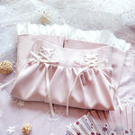 Pink embroidered skirt PL51024