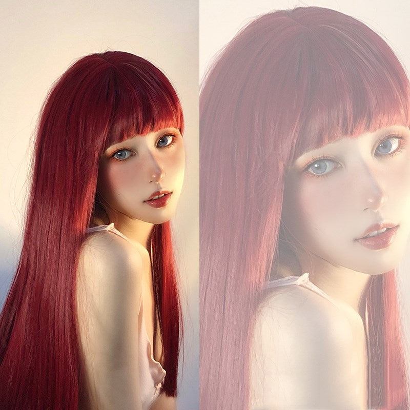 Harajuku red wig PL51072