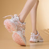 pink casual sneakers PL52527