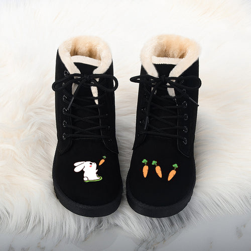 Rabbit + carrot plus velvet snow boots PL21016