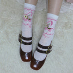Lolita Print Strawberry Socks PL51450
