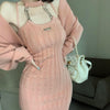 pink halterneck dress  PL52268