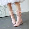 Lolita bow high boots PL21015
