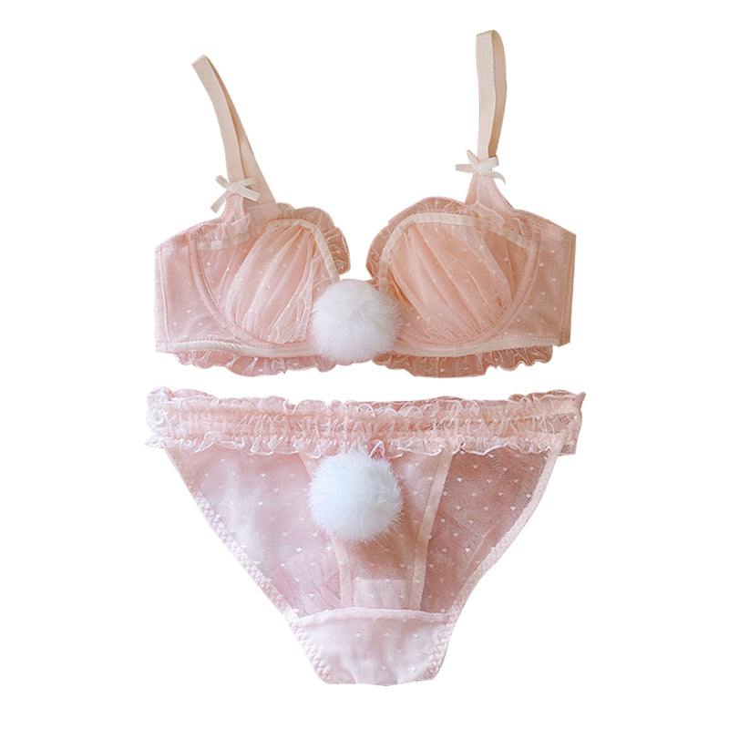 Cute pink plush underwear PL50929 – pastelloves