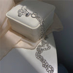 Lolita transparent earrings + necklace PL51940