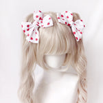 Strawberry Bow Hair Clip (2 pair)  PL52566