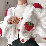 Cute strawberry knitted top PL51913