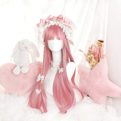 Lolita long pink wig PL50377