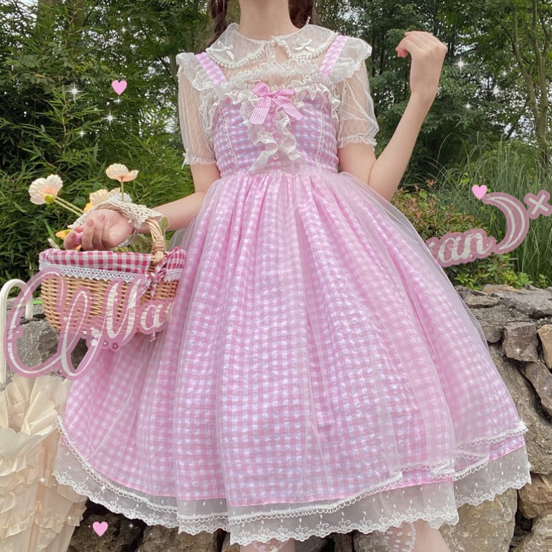 Lolita Plaid Dress PL51725