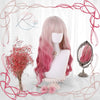 “mengsha” pink long curly wig PL51792