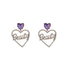 Purple Heart Earrings PL51674