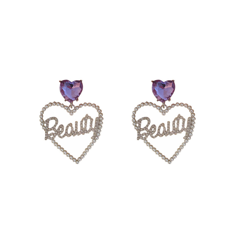 Purple Heart Earrings PL51674