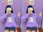 Chic Purple Sweatshirt PL50023