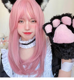 Lolita pink long straight wig PL51679