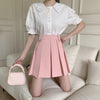 Pink Pleated Skirt  PL52352