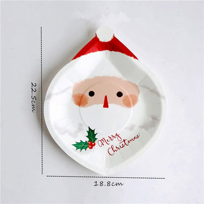 Santa Dessert Paper Plate PL007