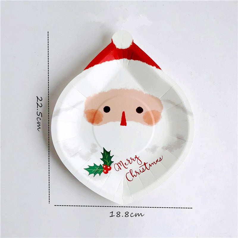 Santa Dessert Paper Plate PL007