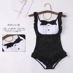 Black Bowknot One-Piece Swimsuit PL51324