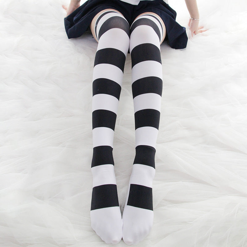 Lolita striped over-the-knee socks PL51361