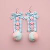 Lovely plush earrings PL50993