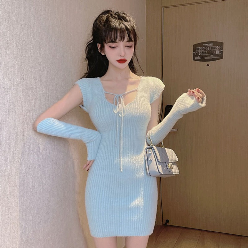 Knitted dress PL51132