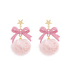 Pink Bow Earrings PL52177