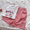 Cute peach blossom print T-shirt PL51688