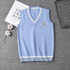 Cute embroidered sweater vest PL50070