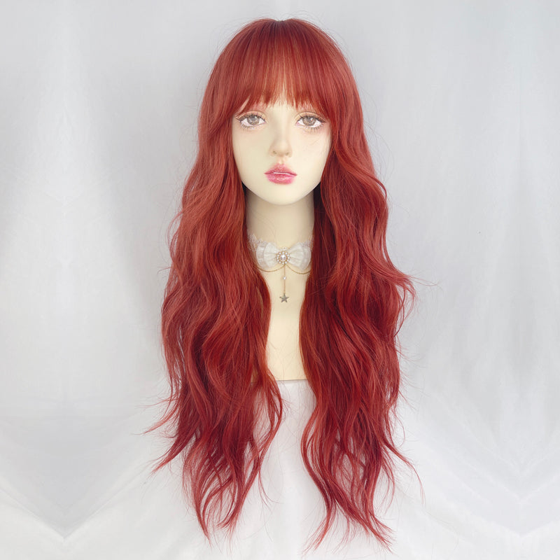 RED LONG CURLY HAIR  PL52623