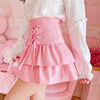 Cute lace-up skirt PL51925