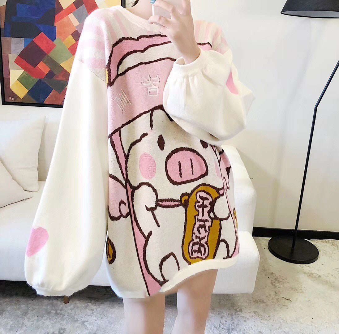 Cute piggy sweater  PL50820