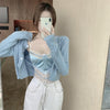 Blue sexy camisole PL51780