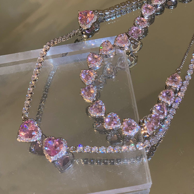 Pink Love Diamond Necklace PL51805