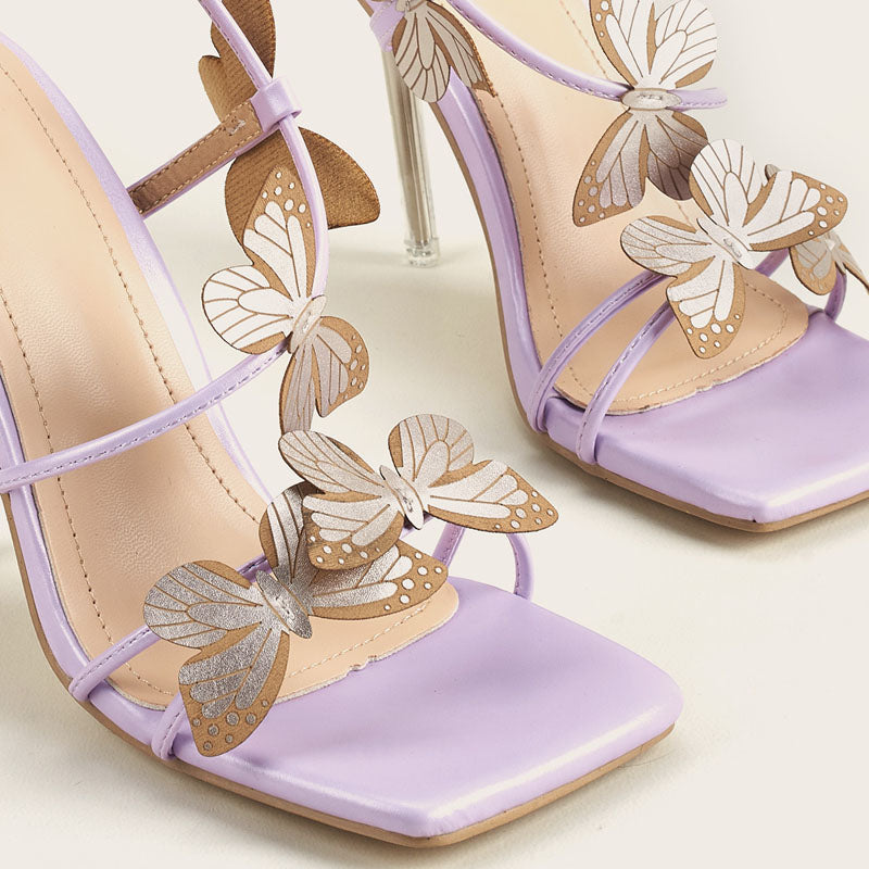 Purple high heels PL51148