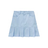 High waist pleated A-line skirt PL51627