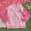 Pink Cartoon Embroidered Jacket  PL52778