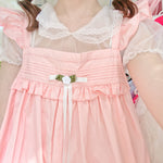 Cute colorful suspender skirt PL51412