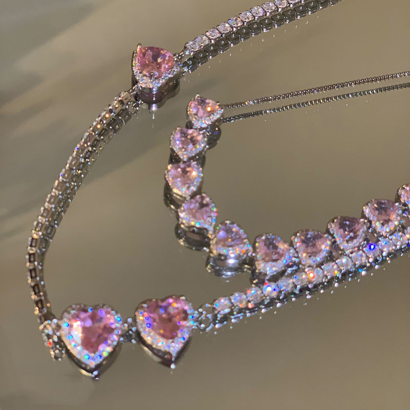 Pink Love Diamond Necklace PL51805