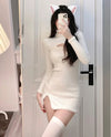 All-match white dress PL52113