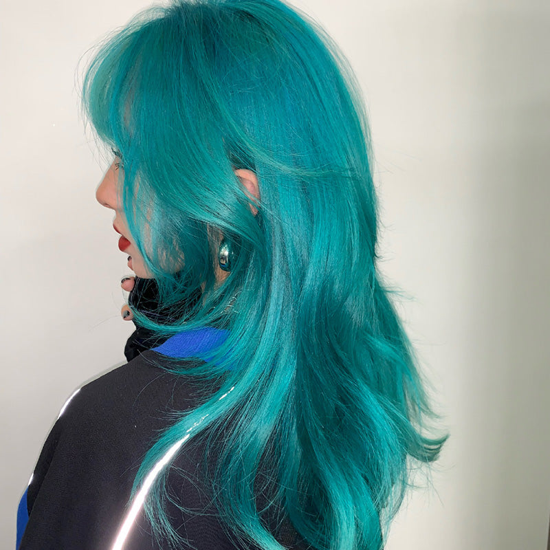 Blue Green Wig PL50155